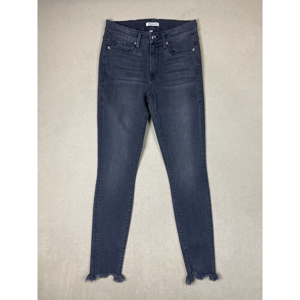 Good American Jeans Womens 4/27 Black Good‎ Legs Mid Rise Skinny Pockets Adult